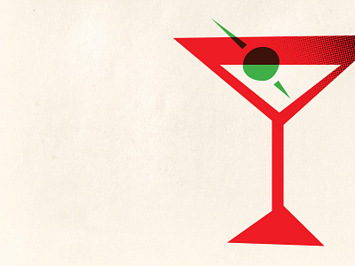 Martini cocktail illustration martini olive
