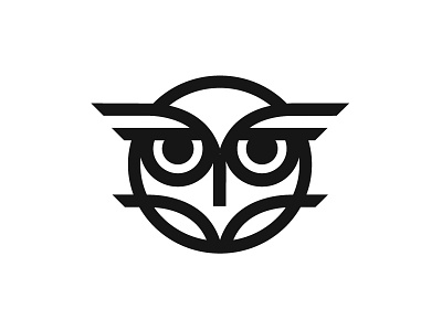 Great Horned Owl alberta book funday icon lines logo owl roundimals sunday thick thicklines wisdom