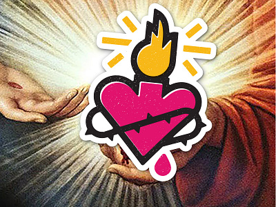 Sacred Heart for Sticker Mule