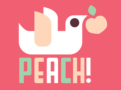 Peach! dove dumb peace peach