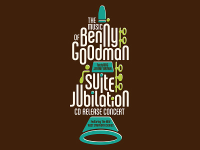 Calgary Jazz Orchestra Poster (Benny Goodman/Suite Jubilation) clarinet goodman jazz poster