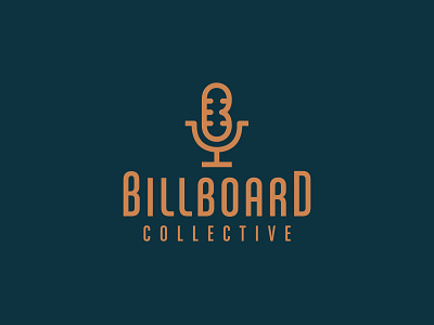 Billboard Collective (Cover Band Logo) band logo microphone
