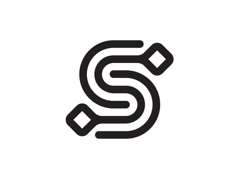 S Tech Logo Icons icon letter logo s tech technology