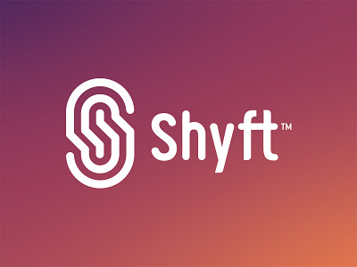 Shyft Identity blockchain fingerprint gradient identity logo s security tech technology