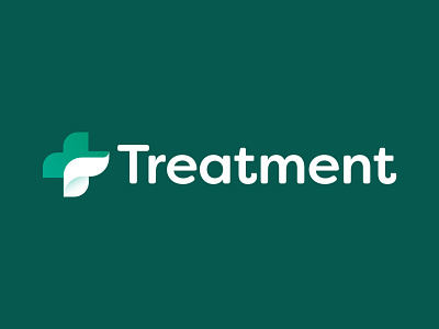 Treatment app health health app healthcare logo design medical treatment