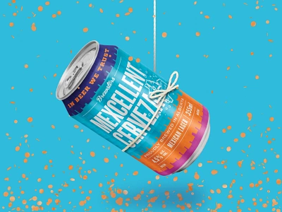 Brewsters Mexcellent Cerveza beer brewery brewsters cerveza mexican packaging packaging design pinata