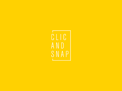 Clic and snap brand branding design graphic design identity logo portfolio visual