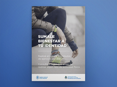 Actividad física. brochure design graphic design poster