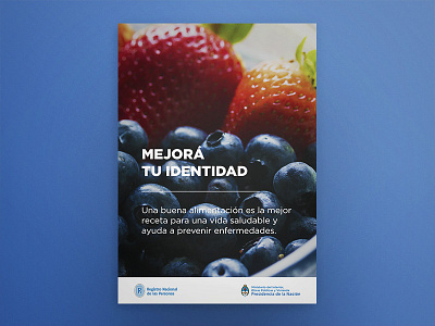 Alimentación saludable. brochure design graphic design poster