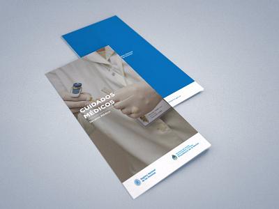 Cuidados médicos. brochure design graphic design poster trifold