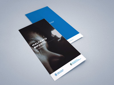 Maltrato infantil. brochure design graphic design poster trifold