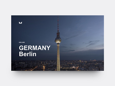 Cities - Berlin cities city design graphic design project sketch ui visual