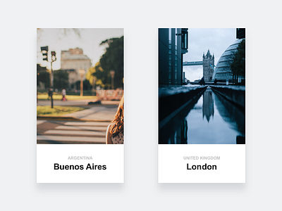 Cities - Buenos Aires & London cities city design graphic design project sketch ui visual