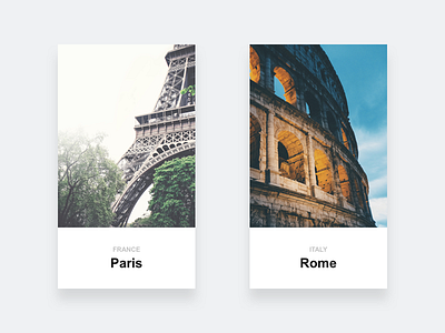 Cities - Paris & Rome