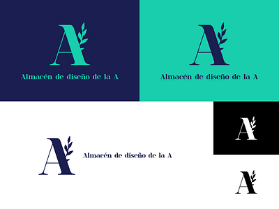 Almacén de diseño de la A. brand branding design graphic graphic design identity lettermark logo logo design logotype minimal minimalist monogram type typography wordmark
