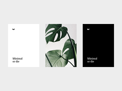 Minimal or die. brand branding design graphic design identity minimal minimalism minimalist poster visual