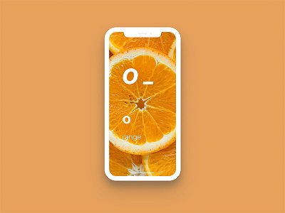 Fruit_orange design fruit iphone iphone x typography ui visual