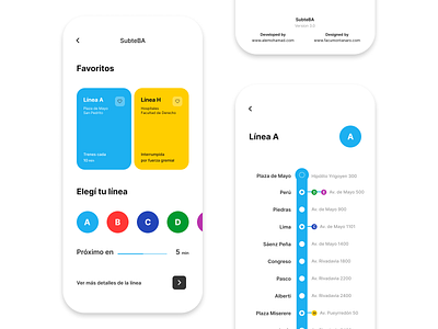 SubteBA redesign concept app argentina buenos aires design graphic design ios metro mobile redesign subte subte buenos aires subteba subway ui uiux ux visual