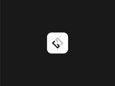 GG icon - white. app design icon ios mobile