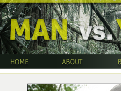 Man vs. green jungle lime yellow