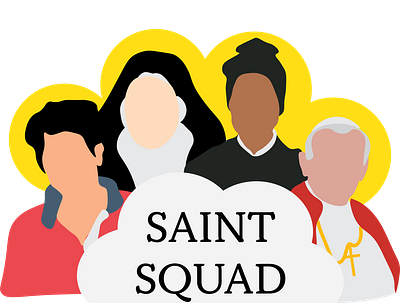 Bulk Up Your Saint Squad! bible catholic christ christian christianity design god illustration jesus