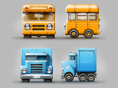 Tiny cubic cars game concepts #1 game concept illustation