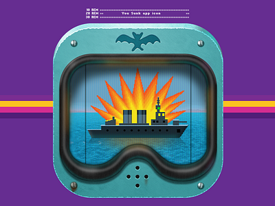 You Sunk: Submarine game app icon app icon arcade game icon submarine