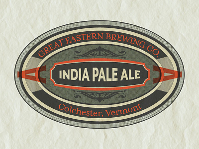 Great Eastern Brewing IPA Lable beer beer label branding design graphics labels marketing packaging vectorart