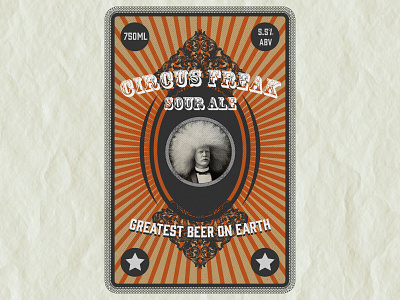 Circus Freak Label beer beer label branding design graphics labels marketing packaging vectorart