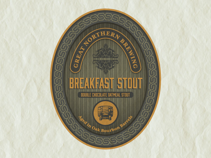 Breakfast stout label
