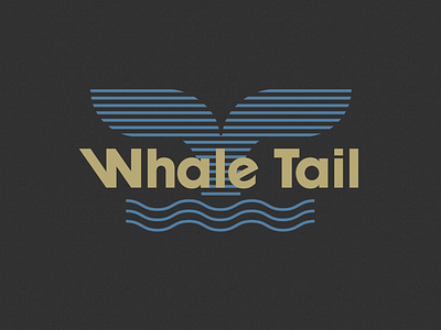 Whale Tail logo art avant garde branding graphic design logo design logos marketing new england retro whales