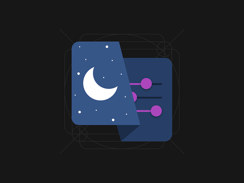 Tsukee App Icon after effect android animation google icon material design moon night tsukee app icon
