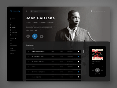 Music Player / DailyUI 009