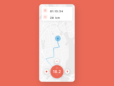 Sport Tracking App / DailyUI 020