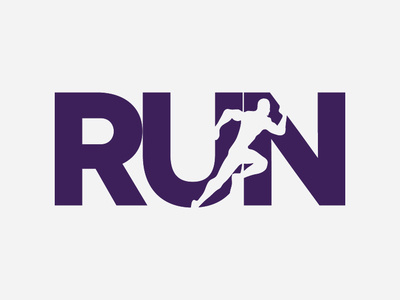 Run athlete logo run sports sticker design