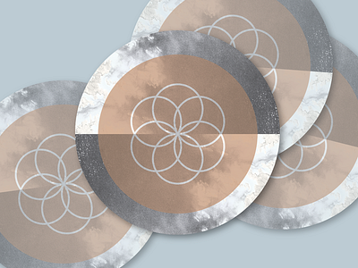 Seed of Life Coasters coasters creation freemason geometric geometric art masonic sacred geometry sticker design