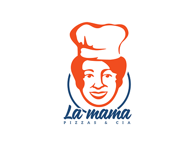 La Mama logo 2 brand food id identity italy logo logotype restaurant wip