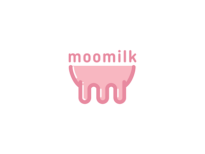 Moomilk brand cow experimental food graphic logo logotype milk