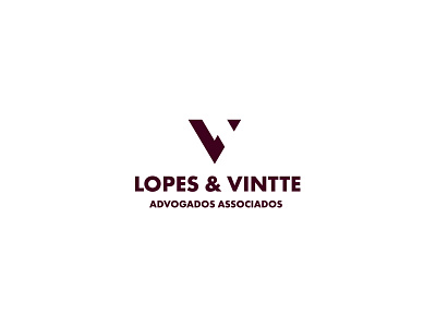 Lopes & Vintte laws lawyer letter logo logotype monogram v vintte