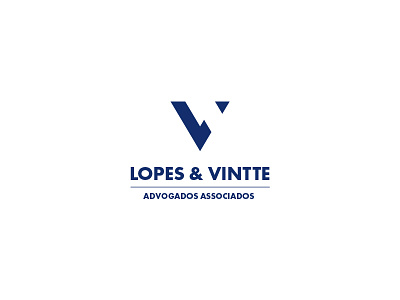 Lopes & Vintte (Lawyer office) advocacia advogados blue graphic law lawyer logo logotype monogram office
