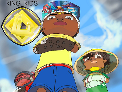 King Kids team 3 adobe animation art art book photoshop