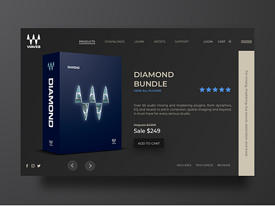 Diamond Bundle audio design plugins product product design seattle typography ui ui design ux vancouver