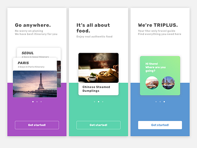 Travel application on-boarding screens onboarding onboarding screen