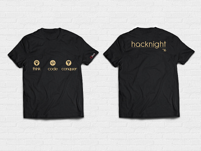 Hacknight logo design photoshop t shirt design tag line ui design