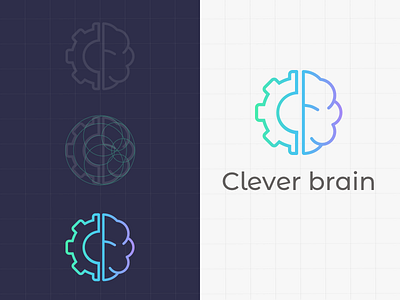 Clever Brain brain clever clever brain illustration logo line icons line logos logo machines sketch