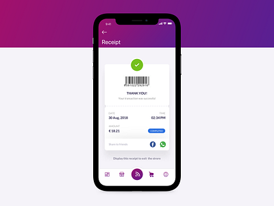 Digital Receipt app design illustration sketch ui ui design