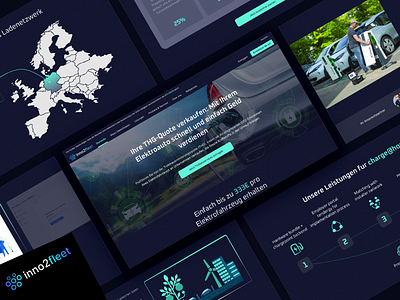 Inno2fleet Website dark design figma illustration ui design uiux design ux design web web design