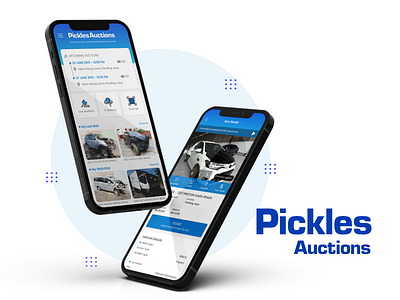 Pickles Auction - Mobile app design adobe xd app design mobile mobile app prototypes ui xd template