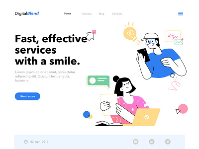 Effective services - Landing Page