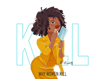 《Why Women Kill》致命女人 character illustration vector 插图 插画